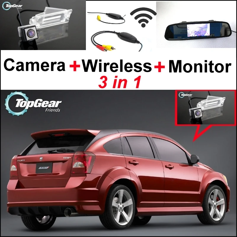 3 in1 Special Rear View Camera + Wireless Receiver + Mirror Monitor EASY DIY Backup Parking System For Dodge Caliber 2007~2012
3 in1 Special Rear View Camera + Wireless Receiver + Mirror Monitor EASY DIY Backup Parking System For Dodge Caliber 2007~2012