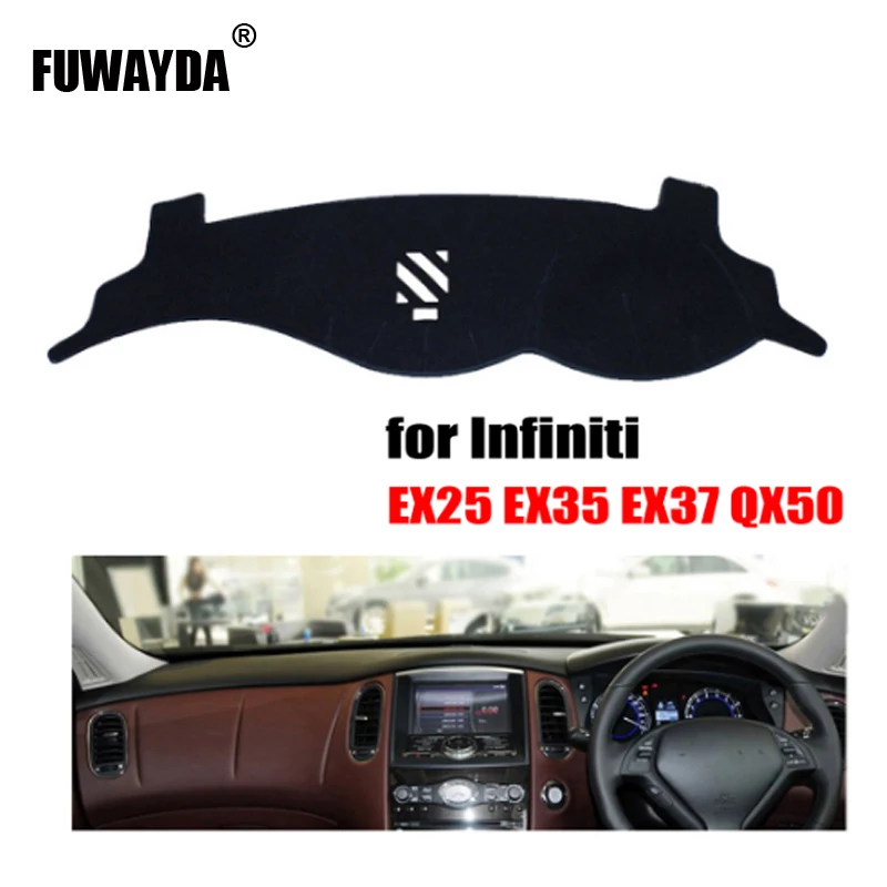 FUWAYDA Car dashboard covers mat for Infiniti EX25 EX35 EX37 QX50 Right hand drive dashmat pad dash cover auto accessories
FUWAYDA Car dashboard covers mat for Infiniti EX25 EX35 EX37 QX50 Right hand drive dashmat pad dash cover auto accessories
