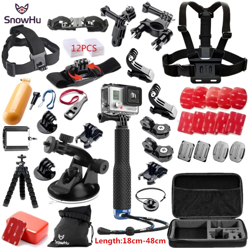 SnowHu for Gopro Hero 5 Accessories set Octopus Tripod+Suction cup for go pro hero 10 9 8 7 6 5 For Yi 4K eken h9r sj4000 GS58
SnowHu for Gopro Hero 5 Accessories set Octopus Tripod+Suction cup for go pro hero 10 9 8 7 6 5 For Yi 4K eken h9r sj4000 GS58