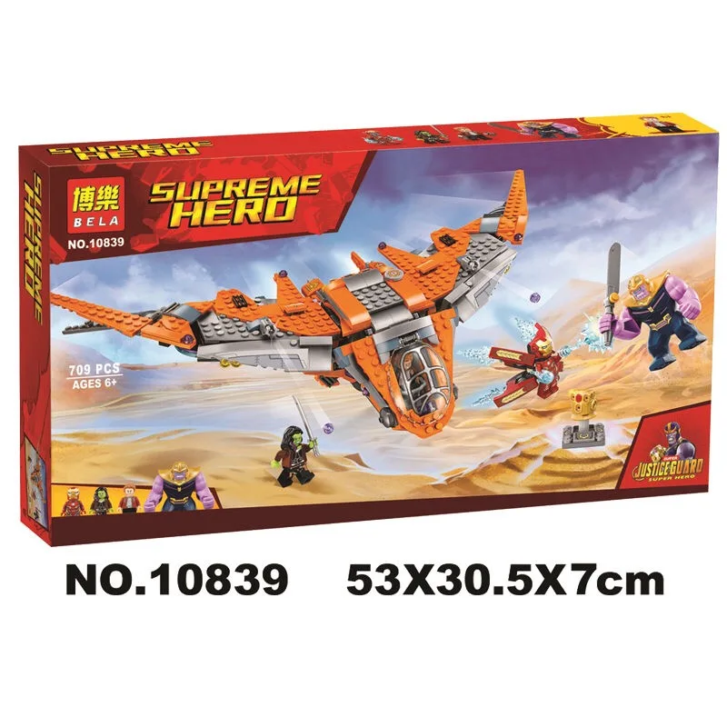 Новый Bela Marvel 76107 танос конечная битва Мстители Бесконечность война 709 шт.