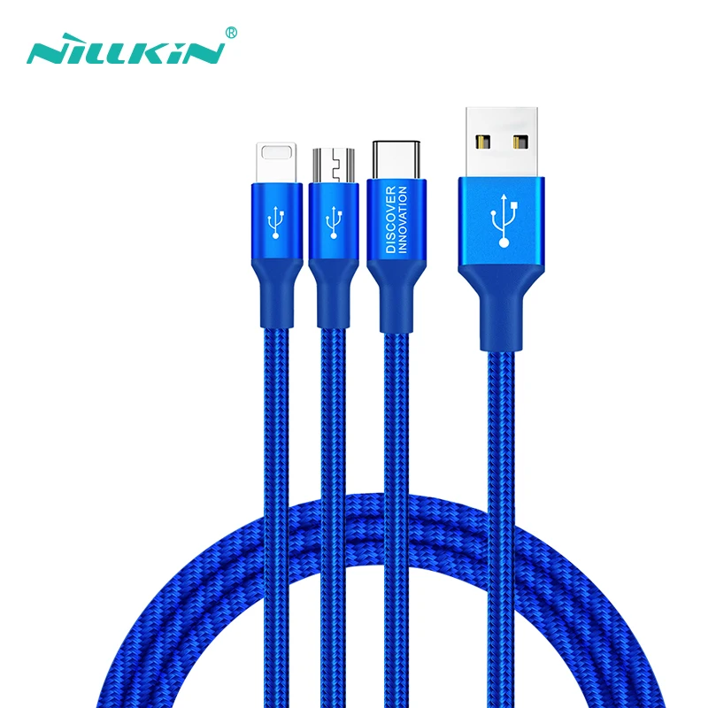 USB Micro Type C Cable For Huawei P30 Pro Xiaomi 9 NILLKIN Micro USB Cable For iPhone Xr x Xs 6 7 Fast Charger Cables Multi Cord
USB Micro Type C Cable For Huawei P30 Pro Xiaomi 9 NILLKIN Micro USB Cable For iPhone Xr x Xs 6 7 Fast Charger Cables Multi Cord