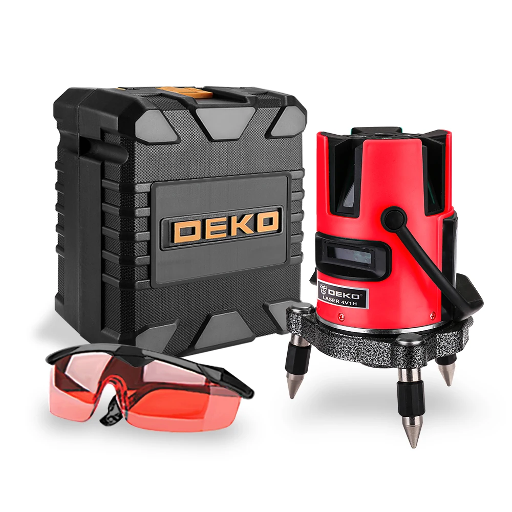 DEKOPRO 5 Lines 6 Points Laser Level 360 Vertical & Horizontal Rotary Cross Laser Line Leveling with Outdoor Mode
DEKOPRO 5 Lines 6 Points Laser Level 360 Vertical & Horizontal Rotary Cross Laser Line Leveling with Outdoor Mode
