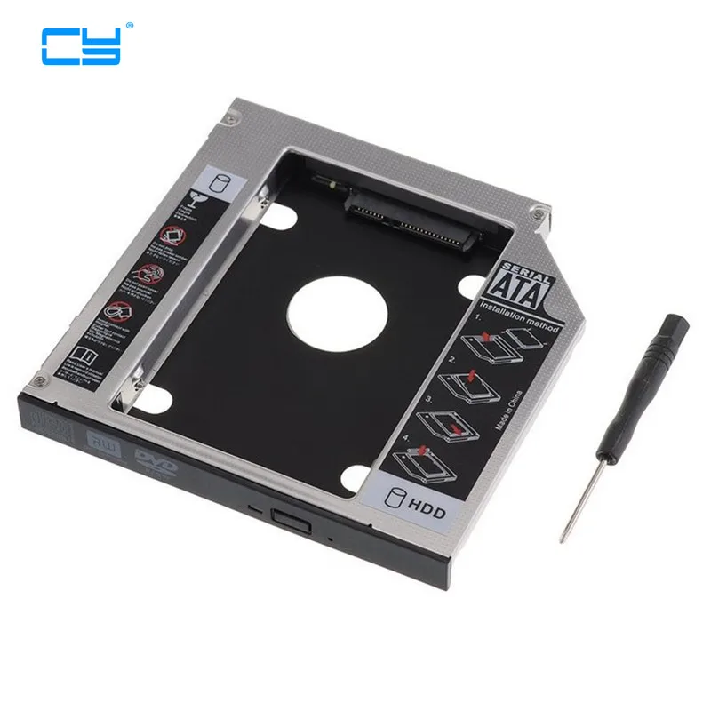 SATA 22pin HDD HD жесткий диск Caddy чехол для 12 7 мм универсального ноутбука CD / DVD-ROM Optical Bay |
