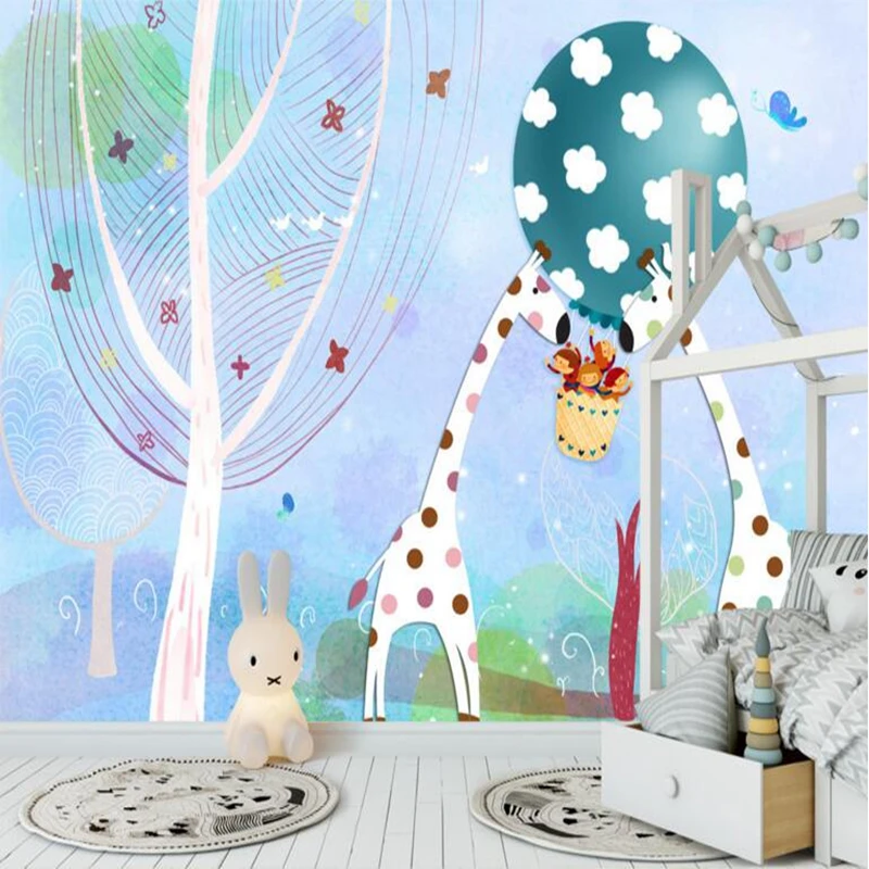 YOUMAN Wall Paper for Kids Room Cute Cartoon Forest Giraffe Children Room Mural Wallpaper Non-Woven for Kids Room TV Room Wall
YOUMAN Wall Paper for Kids Room Cute Cartoon Forest Giraffe Children Room Mural Wallpaper Non-Woven for Kids Room TV Room Wall