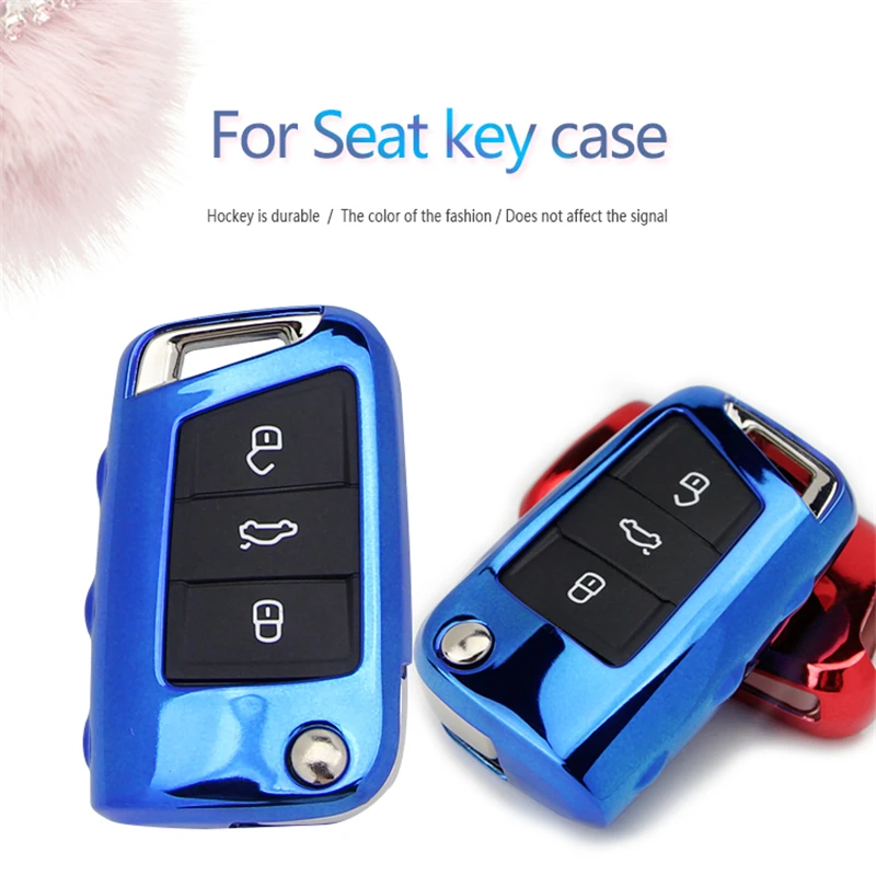 Soft TPU Car Key Case Cover For Seat Ibiza leon 2 FR Cupra Mk3 5F Ateca Toledo Alhambra Cordoba Key Ring Shell Accessories
Soft TPU Car Key Case Cover For Seat Ibiza leon 2 FR Cupra Mk3 5F Ateca Toledo Alhambra Cordoba Key Ring Shell Accessories