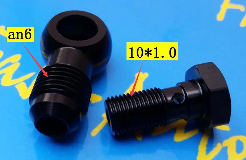 Banjo bolt M10 P1.0 * 1 0 10*1 адаптер to 6an an6 an 6 9/16 18unf для комплектов масляного радиатора