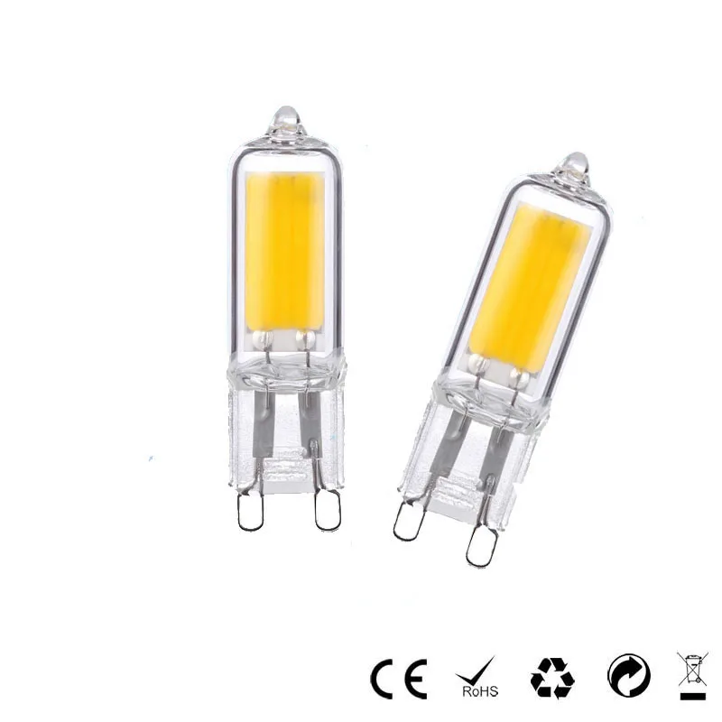 New LED Bulb G9 COB LED 220V/240V/110V/120V 3W High Power Tube Clear Glass G9 Halogen-shape LED Warm White/Cold White 6pcs/lot
New LED Bulb G9 COB LED 220V/240V/110V/120V 3W High Power Tube Clear Glass G9 Halogen-shape LED Warm White/Cold White 6pcs/lot