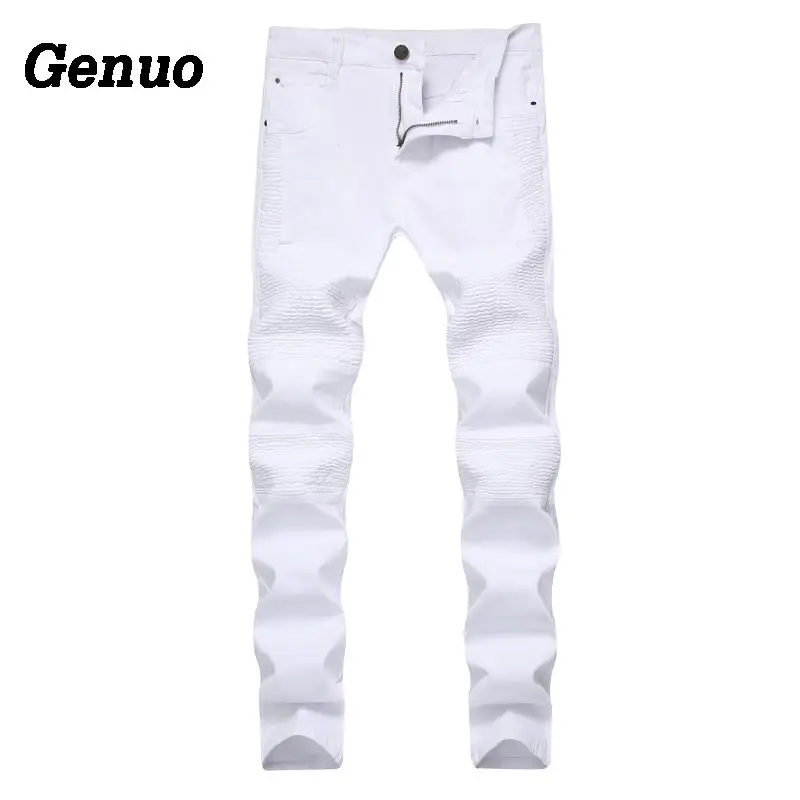 Genuo Jeans Men Streetwear Ripped Biker Jeans Homme Mens Fashion Motorcycle Slim Fit Moto Denim Pant Joggers Skinny Pants
Genuo Jeans Men Streetwear Ripped Biker Jeans Homme Mens Fashion Motorcycle Slim Fit Moto Denim Pant Joggers Skinny Pants