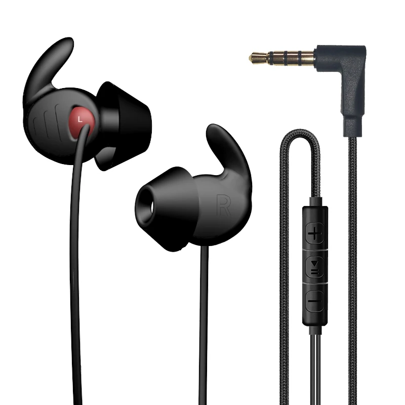 2019 звуконепроницаемые наушники HIFI с шумоподавлением спортивные контролируемым