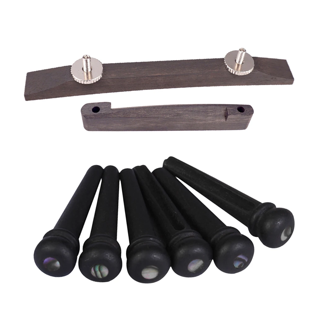 Tooyful 6pcs Acoustic Guitar Bridge Pins +Rosewood Guitar Bridge for Guitar Parts
Tooyful 6pcs Acoustic Guitar Bridge Pins +Rosewood Guitar Bridge for Guitar Parts