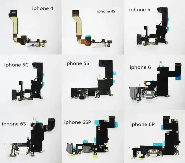 Гибкий кабель USB Соединительный модуль для зарядки iPhone 4 4S 5 5S SE 5C 6 6S 7 "7 plus