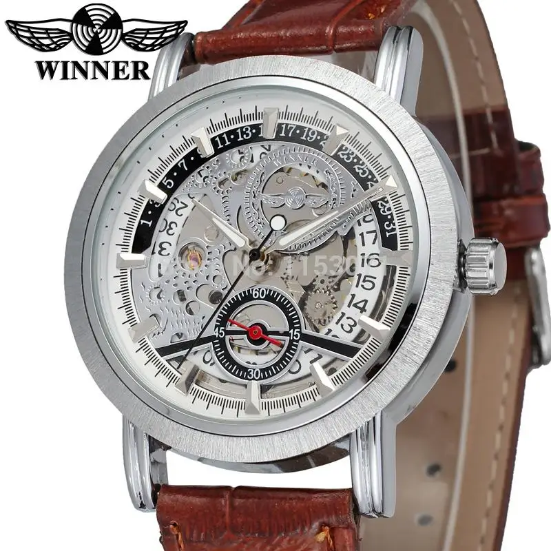WRG8077M3S2 winner brand new arrival Automatic men silver color skeleton watch with brown leather band wristwatch free shipping
WRG8077M3S2 winner brand new arrival Automatic men silver color skeleton watch with brown leather band wristwatch free shipping