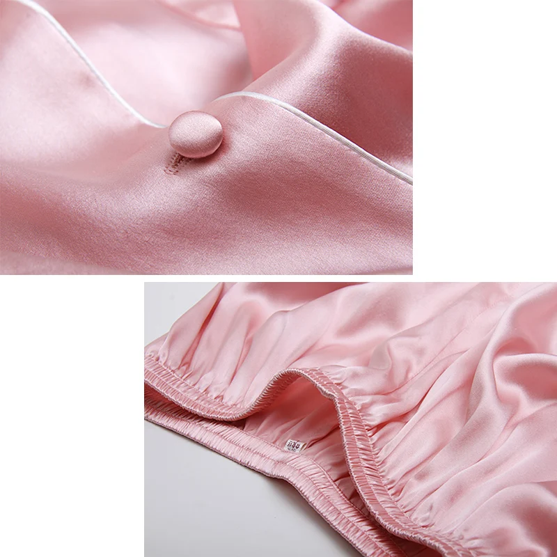 100% Natural Silk Pajamas Set Women 2piece Solid Long Sleeves Button-Down Real Pure Silk Sleepwear Ladies Navy Silk Pyjamas Suit
100% Natural Silk Pajamas Set Women 2piece Solid Long Sleeves Button-Down Real Pure Silk Sleepwear Ladies Navy Silk Pyjamas Suit