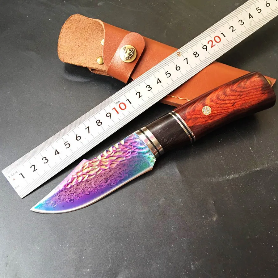 High quality Damascus steel forged straight knife hunting high hardness outdoor self-defense knife tactical army Survival knife
High quality Damascus steel forged straight knife hunting high hardness outdoor self-defense knife tactical army Survival knife