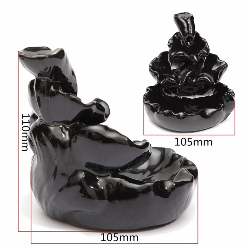 Quality Retro Porcelain Backflow Ceramic Cone Incense Burner Holder Buddhist Home Decoration Aromatherapy + 10 Incense Cones
Quality Retro Porcelain Backflow Ceramic Cone Incense Burner Holder Buddhist Home Decoration Aromatherapy + 10 Incense Cones