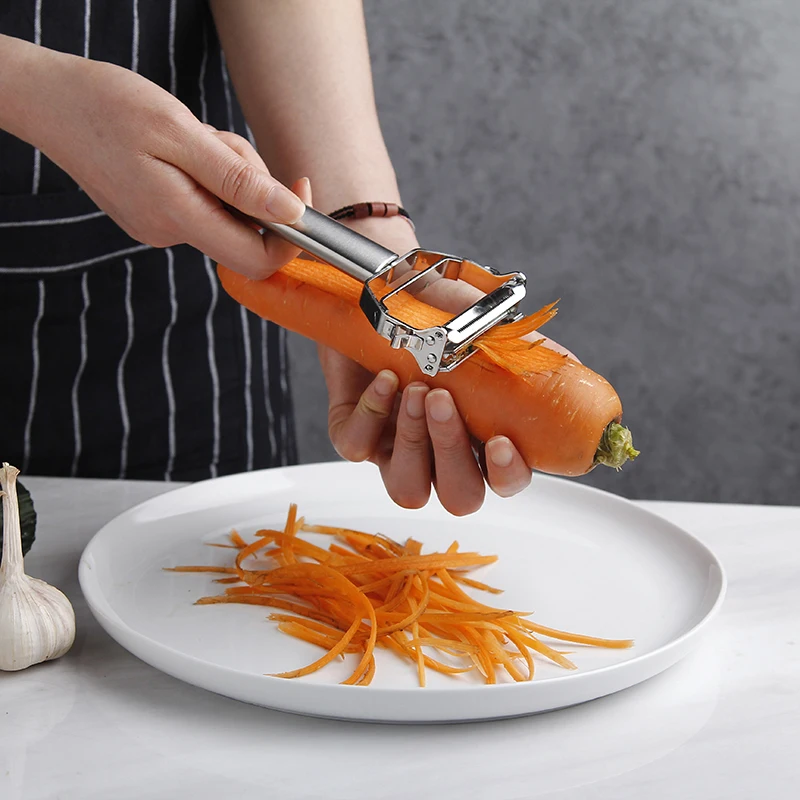 Practical Stainless Steel Paring Knife Vegetable Tools Gourd Graters Paring Knife Potato Carrot Peeler Apple Two Types of Blades
Practical Stainless Steel Paring Knife Vegetable Tools Gourd Graters Paring Knife Potato Carrot Peeler Apple Two Types of Blades
