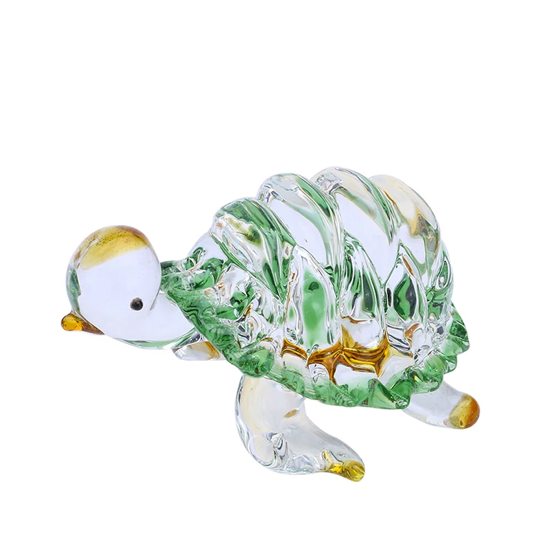 H&D Glass Figurine Handmade Blown Crystal Turtle Cute Animal Decor LIULI Paperweight, Crystal Sculpture
H&D Glass Figurine Handmade Blown Crystal Turtle Cute Animal Decor LIULI Paperweight, Crystal Sculpture