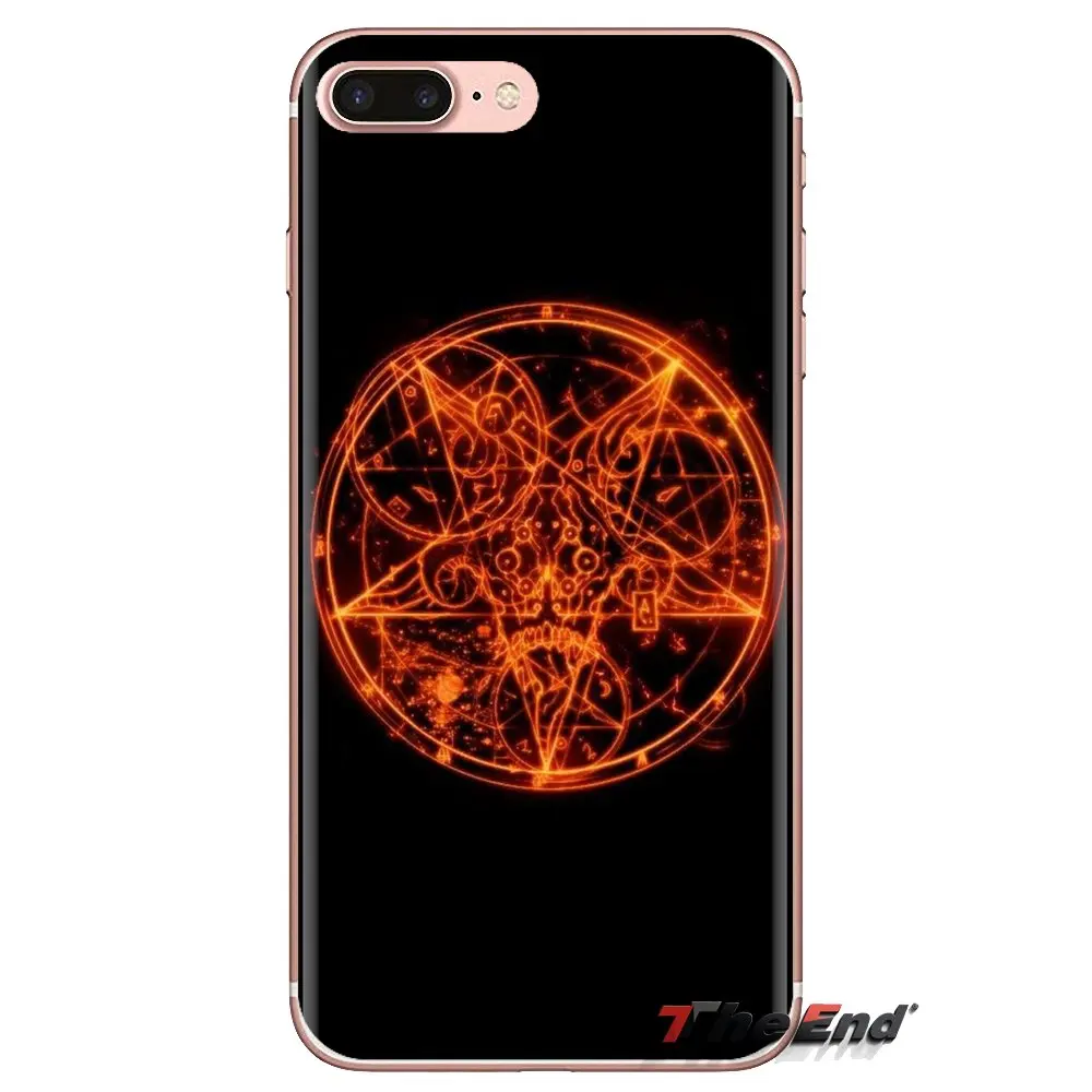 Силиконовый чехол для кожи Killstar Satan Say skull occult evil logo Samsung Galaxy A3 A5 A7 A9 A8 Star A6 Plus 2018 2015 2016