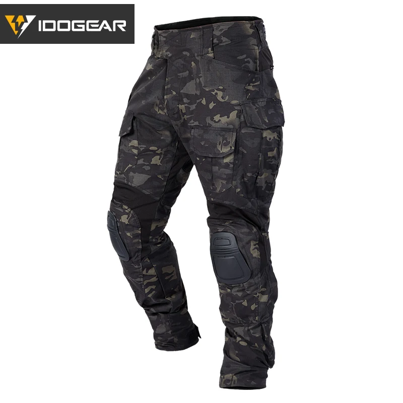 IDOGEAR тактические армейские брюки bdu G3 камуфляжные BDU с прокладками и Мультикам для