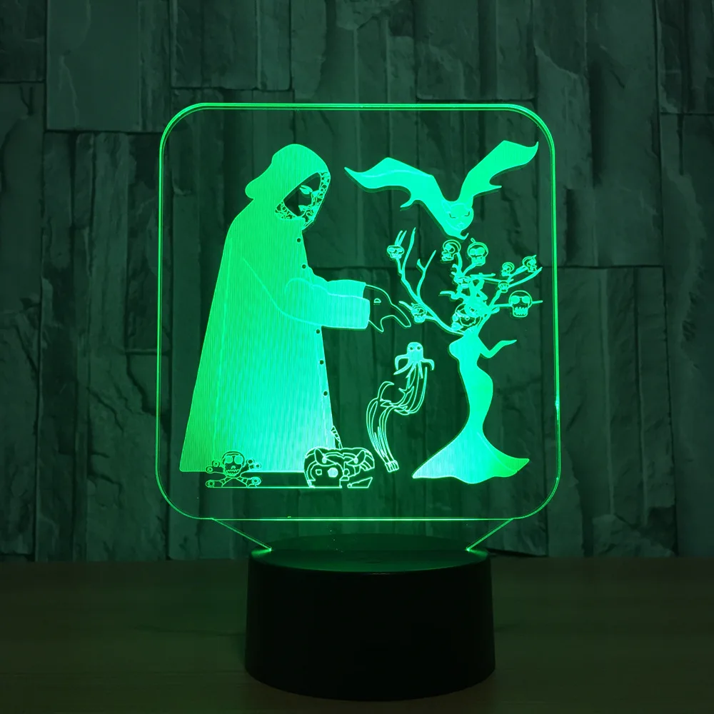 Ночсветильник с 3d рисунком на Хэллоуин, USB, регулируемый цвет, беспроводной динамик, украшение комнаты, подарки, экшн-фигурка A15
Ночсветильник с 3d рисунком на Хэллоуин, USB, регулируемый цвет, беспроводной динамик, украшение комнаты, подарки, экшн-фигурка A15
