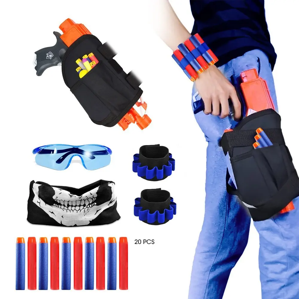 Фото Детская тактическая поясная сумка и дротик Wrister комплект для Nerf guns N strike Elite Series