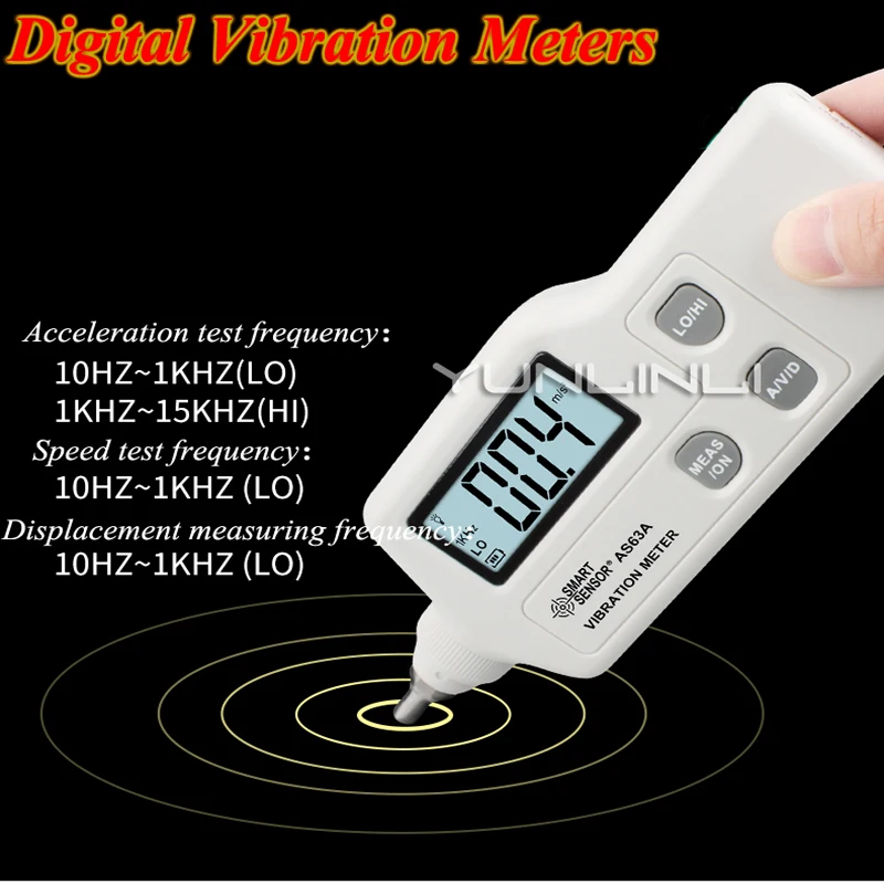 Digital Vibration Meters LCD Black Light High Precision Handheld Vibration Tester Gauge Multimeter Vibrometer Analyzer AS63A
Digital Vibration Meters LCD Black Light High Precision Handheld Vibration Tester Gauge Multimeter Vibrometer Analyzer AS63A