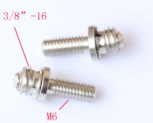 2pcs long 3/8" Male Threaded toM6 Male Threaded screw Adapter for tripod camera (pack of two)
2pcs long 3/8" Male Threaded toM6 Male Threaded screw Adapter for tripod camera (pack of two)