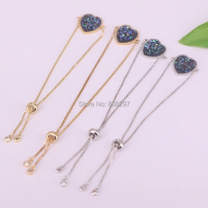 10Pcs Micro Pave Zircon CZ Abalone Shell Heart Connector Bead Charms Bracelet For Women Jewelry
10Pcs Micro Pave Zircon CZ Abalone Shell Heart Connector Bead Charms Bracelet For Women Jewelry