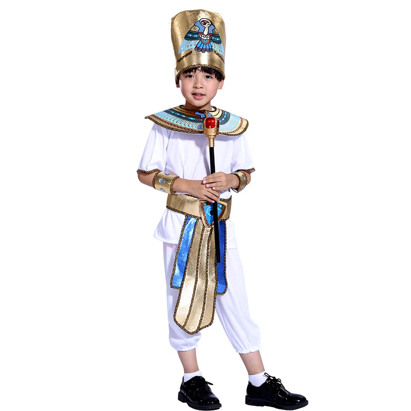 

HUIHONSHE высококачественный костюм на Хэллоуин Арабские дети египетский фараон самурайский священник принц Клеопатра для девочек и мальчиков...