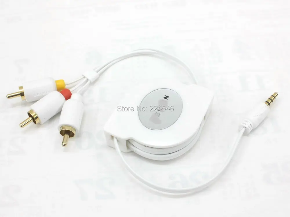 Original Genuine Retractable Cable for iPod with Video TV AV Cable F3X1923-05 5ft
Original Genuine Retractable Cable for iPod with Video TV AV Cable F3X1923-05 5ft