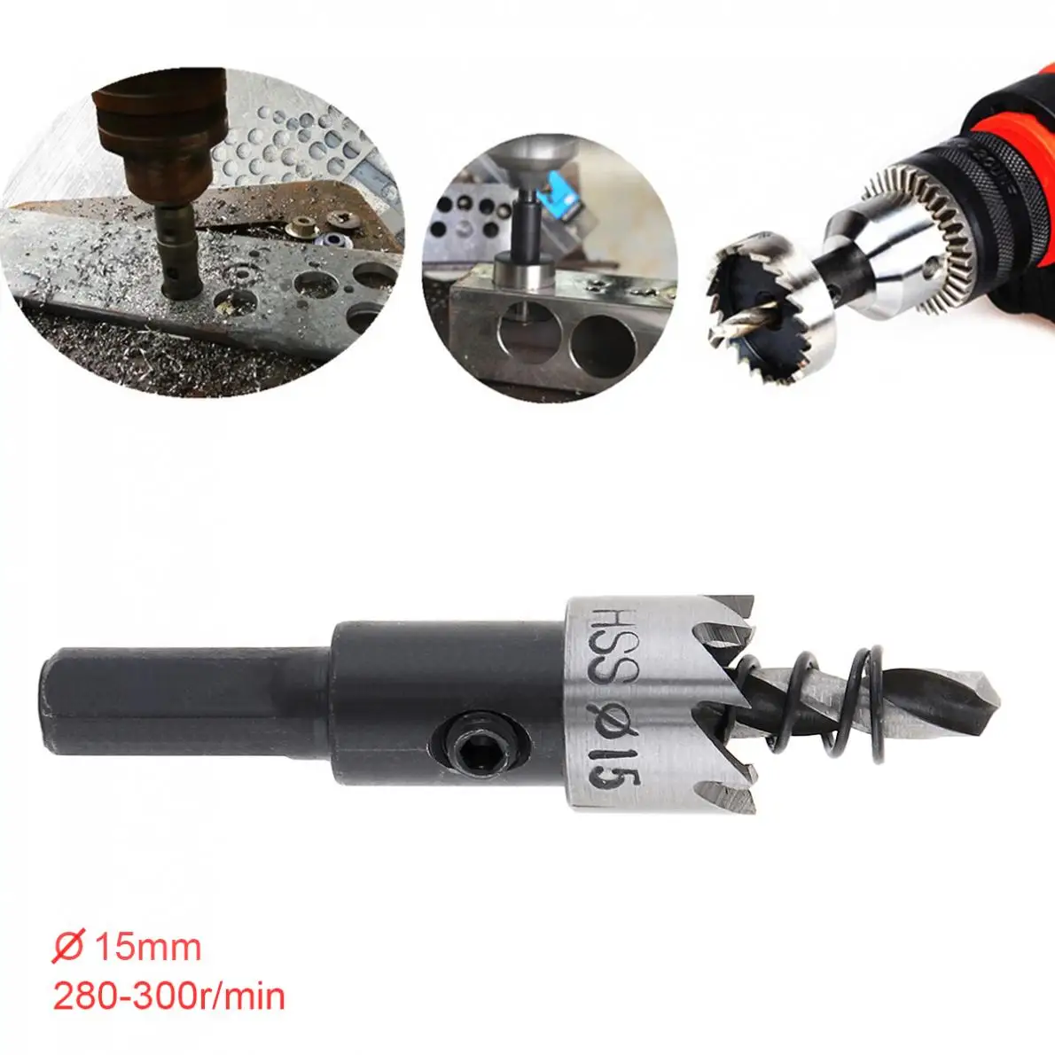 15mm HSS Practical and Durable Hole Saw Cutter Drill Bits for Pistol /Bench /Magnetic /Air Gun Drills
15mm HSS Practical and Durable Hole Saw Cutter Drill Bits for Pistol /Bench /Magnetic /Air Gun Drills