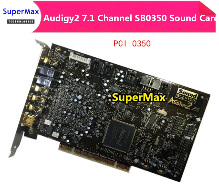 Original disassemble innovative Audigy2 7.1 Channel Sound Card SB0350 support DTS WORKING GOOD
Original disassemble innovative Audigy2 7.1 Channel Sound Card SB0350 support DTS WORKING GOOD
