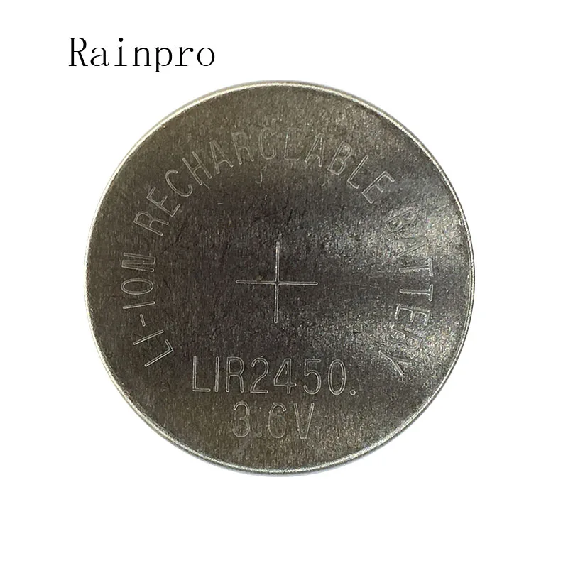 Литий ионный аккумулятор Rainpro 2 шт./лот 3 6 В LIR2450 КМОП BIOS Кнопочная монета li