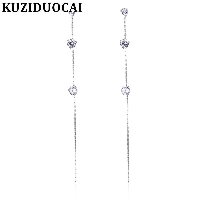 Kuziduocai новые модные ювелирные изделия не выцветает сверкающий Циркон в форме линии кисточкой серьги гвоздики для женщин Подарки Pendientes E-243
Kuziduocai новые модные ювелирные изделия не выцветает сверкающий Циркон в форме линии кисточкой серьги гвоздики для женщин Подарки Pendientes E-243