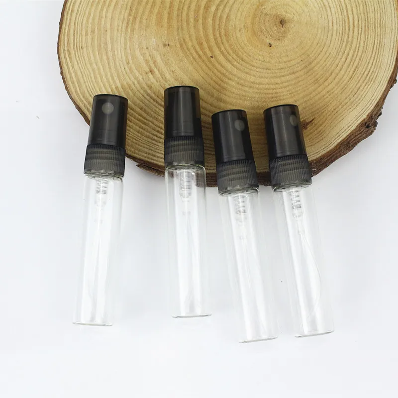 5ML Pop Transparent Glass Tube Perfume Bottle Dispensing Sample Black Spray Bottle 100PCS/LOT
5ML Pop Transparent Glass Tube Perfume Bottle Dispensing Sample Black Spray Bottle 100PCS/LOT