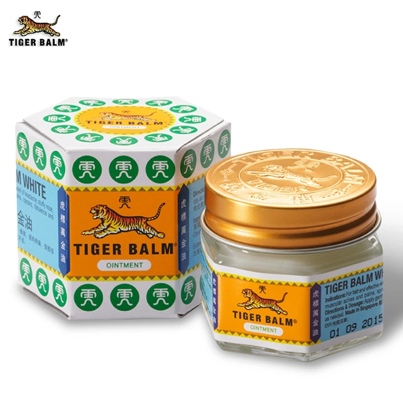 White Tiger Balm Ointment Painkiller Muscle Pain Relief Ointment Soothe itch for Headache and suffy nose
White Tiger Balm Ointment Painkiller Muscle Pain Relief Ointment Soothe itch for Headache and suffy nose