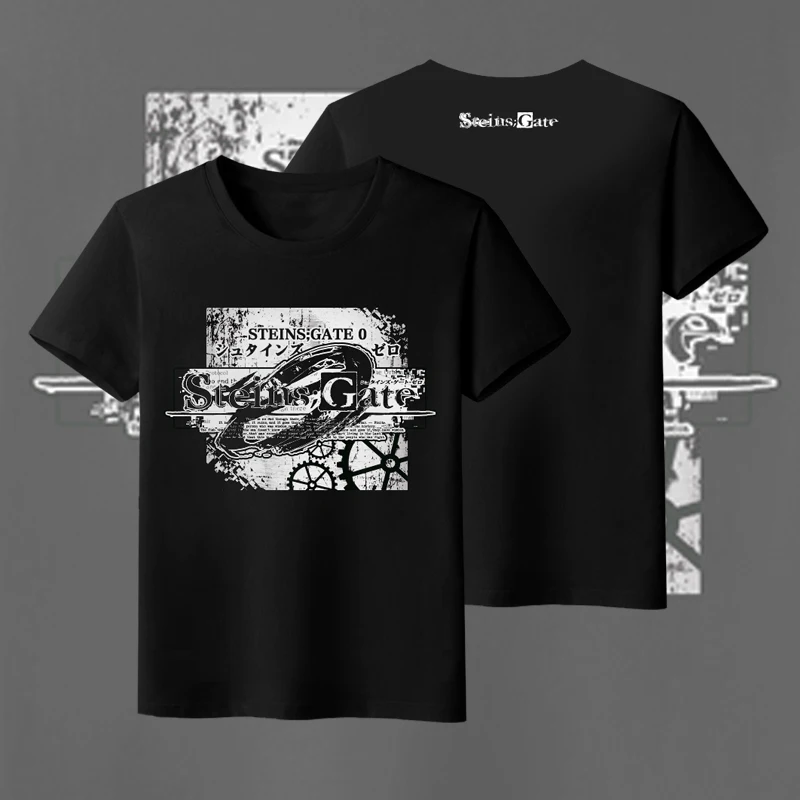 Steins Gate Unisex Anime T-Shirt Summer Milk Silk T Shirt Fashion Casual Short Sleeve TEE Tops Color Black
Steins Gate Unisex Anime T-Shirt Summer Milk Silk T Shirt Fashion Casual Short Sleeve TEE Tops Color Black