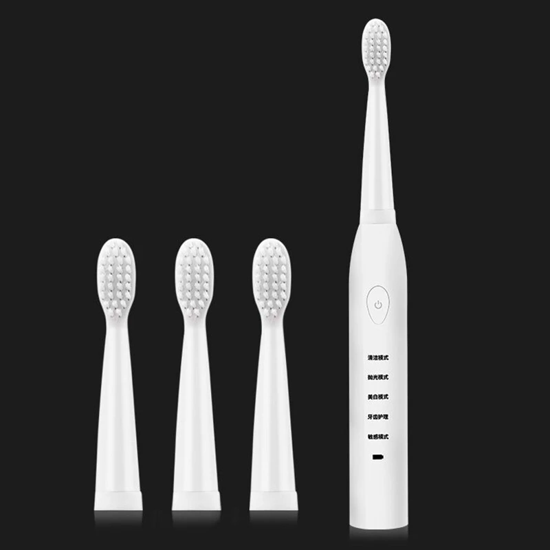 5 Gears Sonic Electric Toothbrush Waterproof USB Rechargeable Tooth Brush Timing Cleaner with 3 Replacement Head
5 Gears Sonic Electric Toothbrush Waterproof USB Rechargeable Tooth Brush Timing Cleaner with 3 Replacement Head