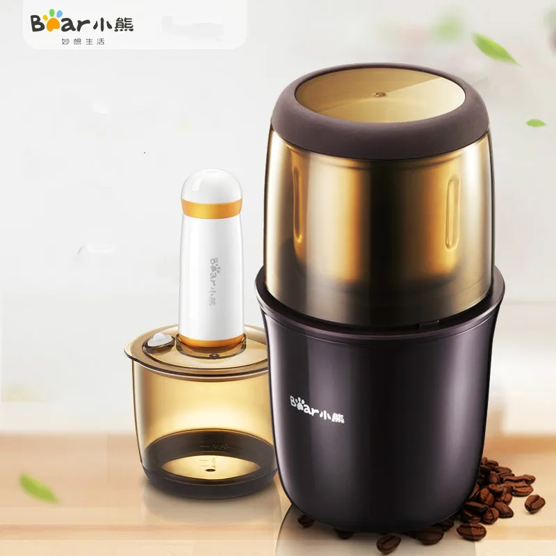 Bear Mini Multifunctional Coffee Grinder Machine 200W Electric Quick Food Grinders Flour Mill Kitchen Aid
Bear Mini Multifunctional Coffee Grinder Machine 200W Electric Quick Food Grinders Flour Mill Kitchen Aid