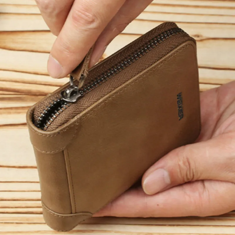 Fashion luxury Wallet Purse Leather Men's Wallet Hasp Design Small Mens Wallets With Zipper Coin Pocket Card Holder Wallet
Fashion luxury Wallet Purse Leather Men's Wallet Hasp Design Small Mens Wallets With Zipper Coin Pocket Card Holder Wallet
