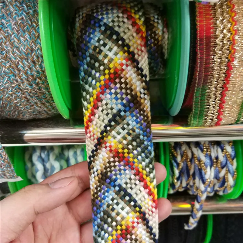 4cm Wide Double-sided Woven Webbing Fabric 1 Yard Yarn-dyed Cotton Colorful Ribbons Diy Sewing Lace Trim Decorative
4cm Wide Double-sided Woven Webbing Fabric 1 Yard Yarn-dyed Cotton Colorful Ribbons Diy Sewing Lace Trim Decorative