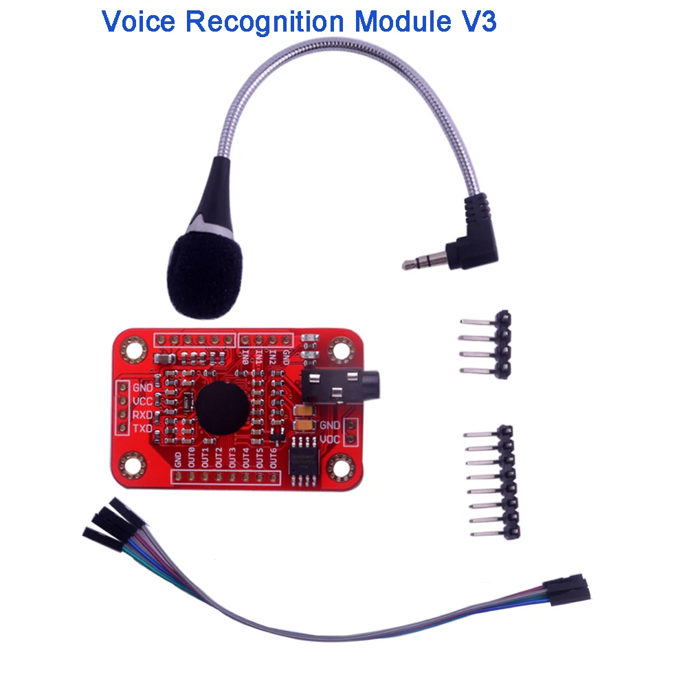 Voice Recognition Module V3, Speak Recognizing Recognition Board with Microphone for Arduino 4.5-5.5V RCmall FZ0475
Voice Recognition Module V3, Speak Recognizing Recognition Board with Microphone for Arduino 4.5-5.5V RCmall FZ0475