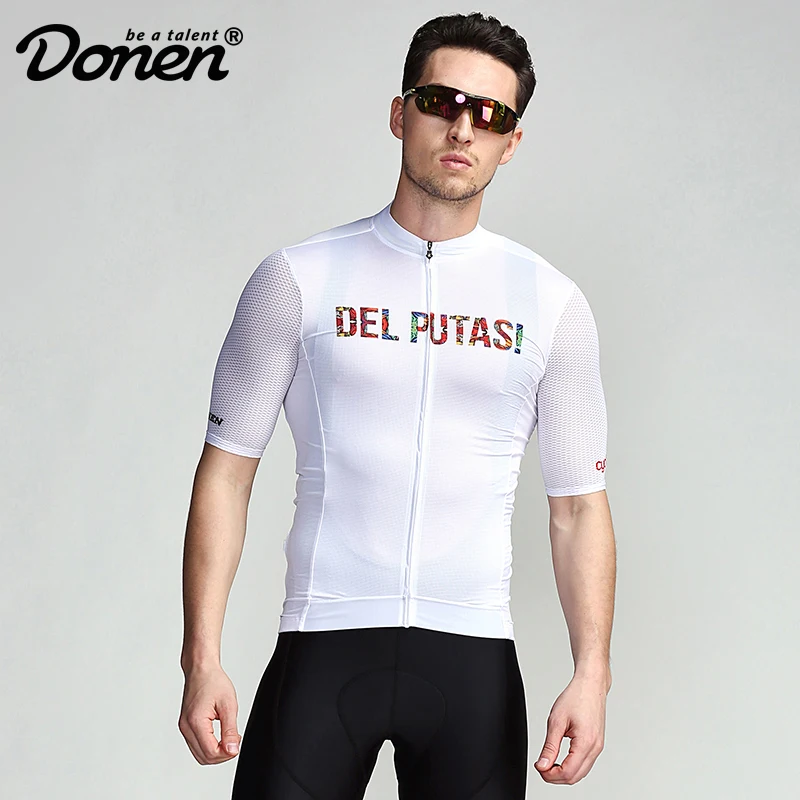 Donen Italy quality short sleeves cycling jersey bike jersey breathable with high elastic Italy material
Donen Italy quality short sleeves cycling jersey bike jersey breathable with high elastic Italy material