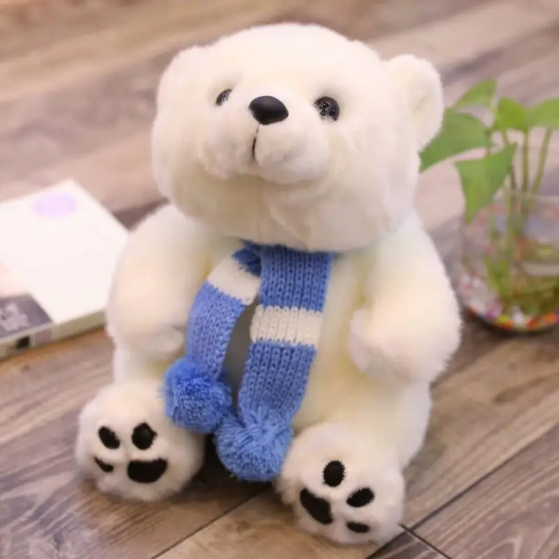 Plush Toy Polar Bear With Scarf Soft Stuffed Animal Plush Ice Bear Dolls Baby Kids Birthday Gift Decoration Toy
Plush Toy Polar Bear With Scarf Soft Stuffed Animal Plush Ice Bear Dolls Baby Kids Birthday Gift Decoration Toy