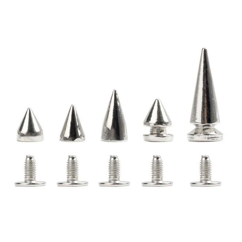 50Sets Metal Silver Cone Screw Rivets Studs DIY Crafts Leather Shoes Bag Garment Punk Rivets Spikes Cool Decorative Nail Buckles
50Sets Metal Silver Cone Screw Rivets Studs DIY Crafts Leather Shoes Bag Garment Punk Rivets Spikes Cool Decorative Nail Buckles