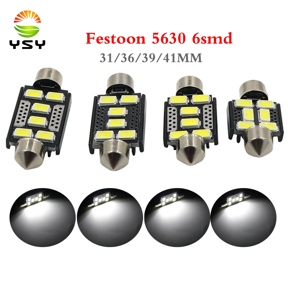 YSY 100 шт. гирлянда 31 мм 36 мм 39 мм 41 мм C5W led 5630 Светодиодный светодиодов smd для интерьера чтения белые лампы купольные лампы 12 В
YSY 100 шт. гирлянда 31 мм 36 мм 39 мм 41 мм C5W led 5630 Светодиодный светодиодов smd для интерьера чтения белые лампы купольные лампы 12 В