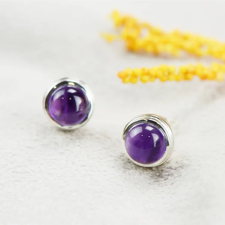 2018 Rushed Real Casual/sporty Brinco S925 Inlaid Amethyst Earrings Contracted Temperament Allergy Crystal Wholesale Fashion
2018 Rushed Real Casual/sporty Brinco S925 Inlaid Amethyst Earrings Contracted Temperament Allergy Crystal Wholesale Fashion