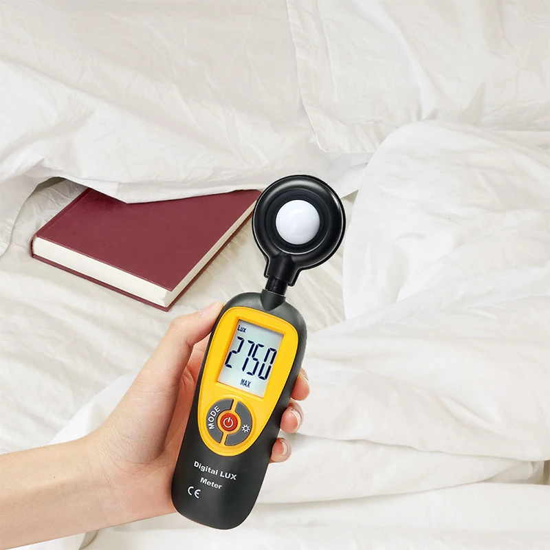 Instrument Light Meter, Digital Handheld Foot Candle Meter with LCD Display,Actionometer Illuminance Measuring Range 0.1-200,000
Instrument Light Meter, Digital Handheld Foot Candle Meter with LCD Display,Actionometer Illuminance Measuring Range 0.1-200,000