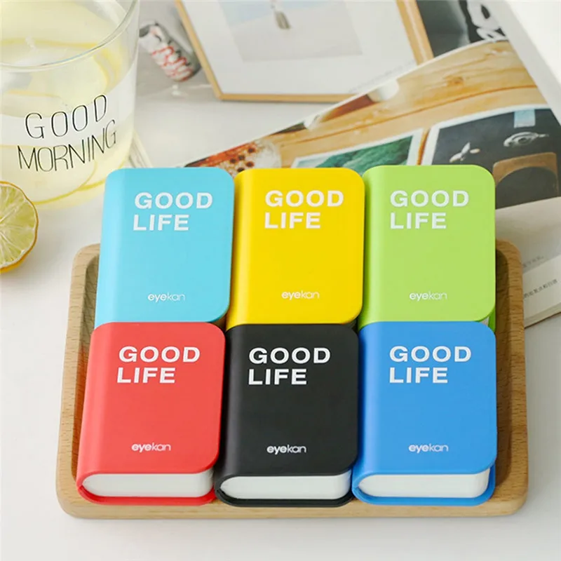 Mini Book Shape Contact Lens Case Plastic Hard Contact Lenses Box Cute Eyeglass Container Lovely Travel Portable Gift
Mini Book Shape Contact Lens Case Plastic Hard Contact Lenses Box Cute Eyeglass Container Lovely Travel Portable Gift