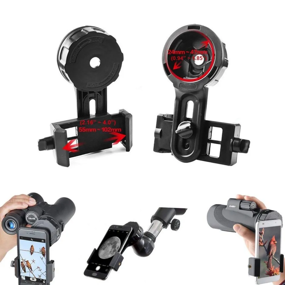 Universal phone Quick Photography Stand Adapter Mount Connector for iPhone Telescope Binoculars Monocular Spotting Microscope
Universal phone Quick Photography Stand Adapter Mount Connector for iPhone Telescope Binoculars Monocular Spotting Microscope